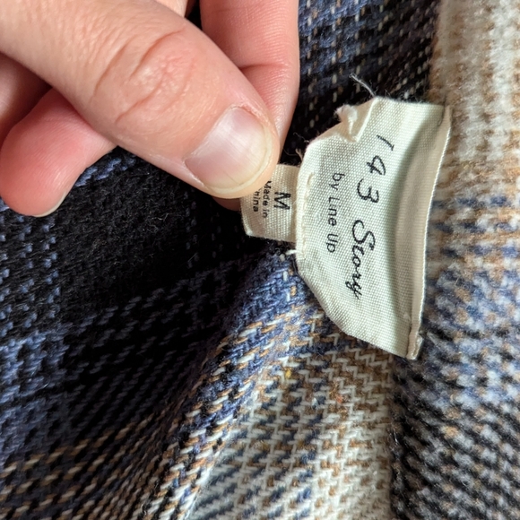 Plaid Shirt Dress - Picture 2 of 5